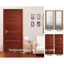 Peinture en PU avec placage naturel design moderne porte de placage conception de portes indiennes